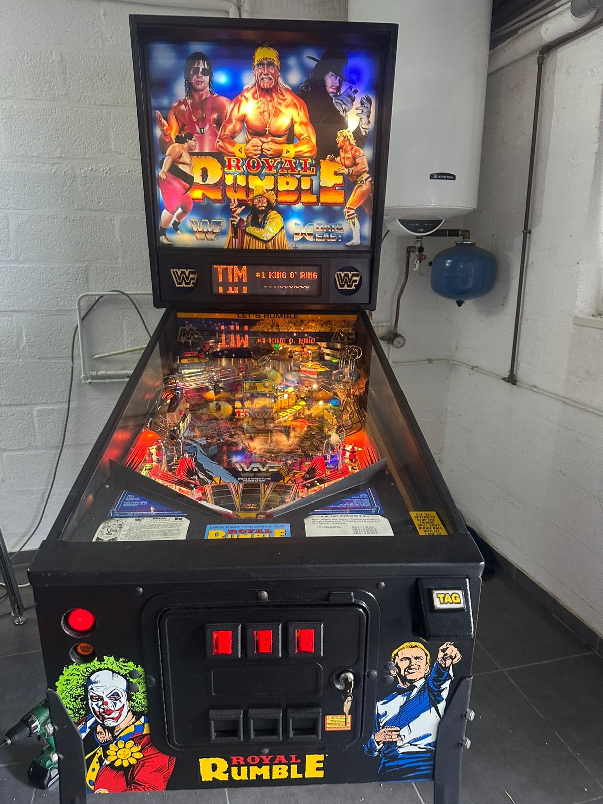 Hele mooie Royal Rumble flipperkast, Verzamelen, Automaten | Flipperkasten, Ophalen, Gebruikt, Data East, Dot-matrix