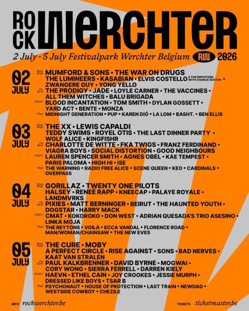 Ticket Rock Werchter 2026 (zondag), Tickets en Kaartjes, Evenementen en Festivals
