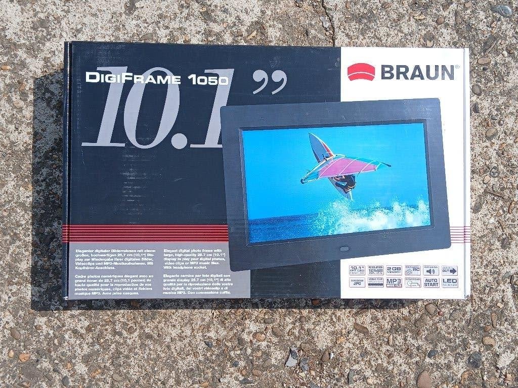 digiframe 1050 - Braun, Audio, Tv en Foto, Foto | Digitale fotokaders, Braun, Nieuw, Ophalen of Verzenden, Afstandsbediening