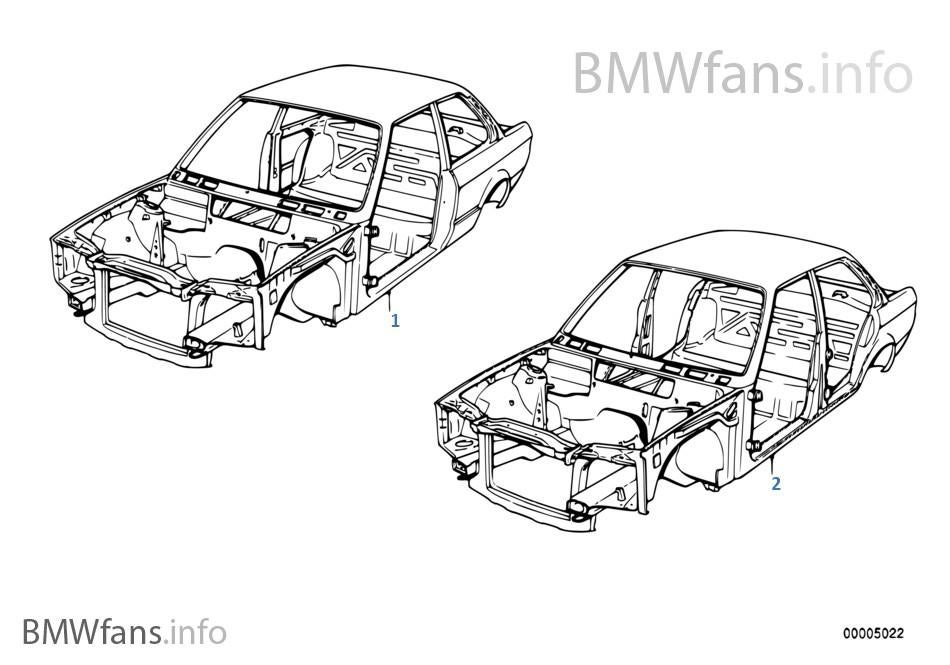 Pieces carrosserie BMW E30 PHASE 2, Enlèvement, BMW