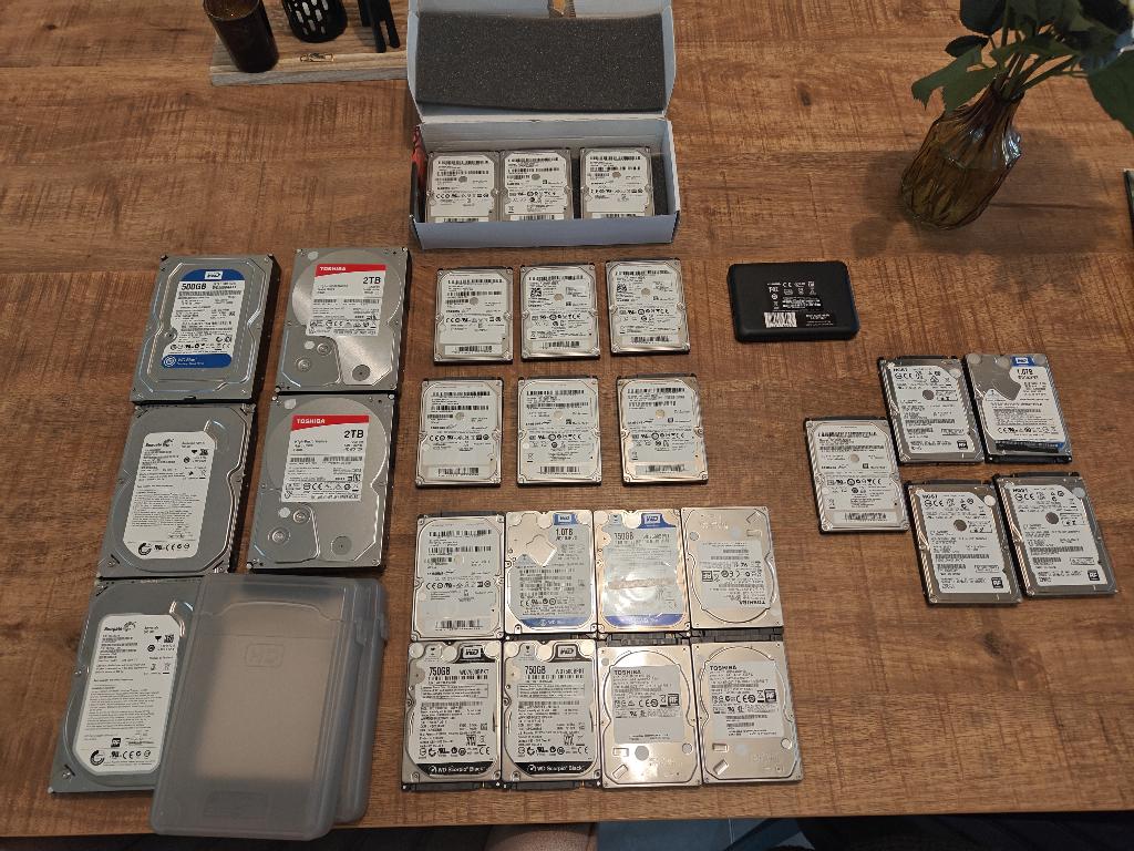 Harde schijven te koop 2.5 en 3.5, Informatique & Logiciels, Disques durs, Utilisé, Interne, SATA, Enlèvement