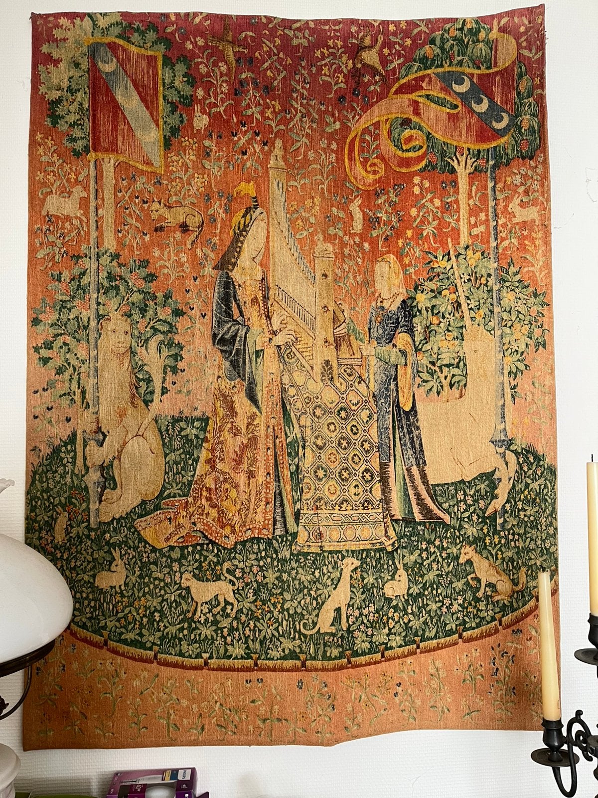 L’ouïe, la dame à la  licorne édition d’art rambouillet, Enlèvement