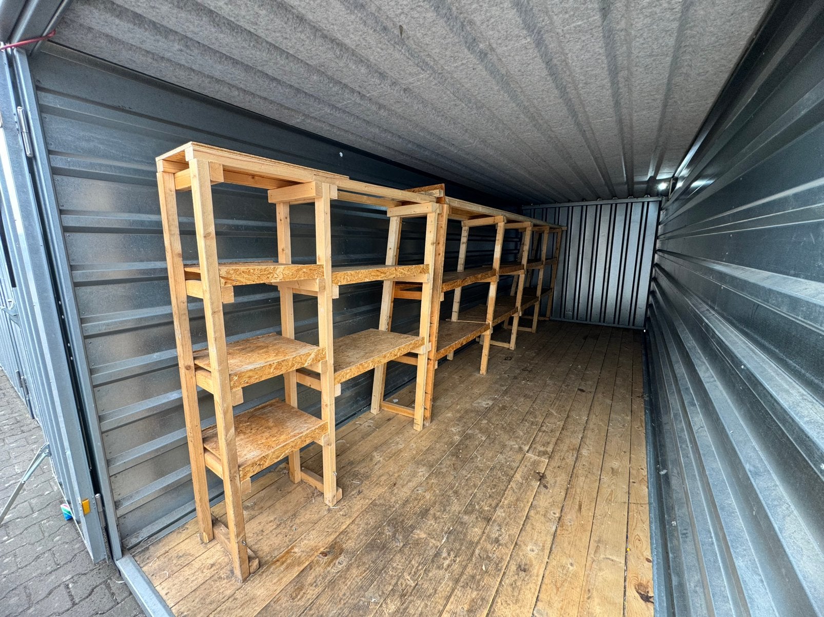Opbergrek hout 5,6 breed 1,67 hoog, Ophalen, Zo goed als nieuw, Hout