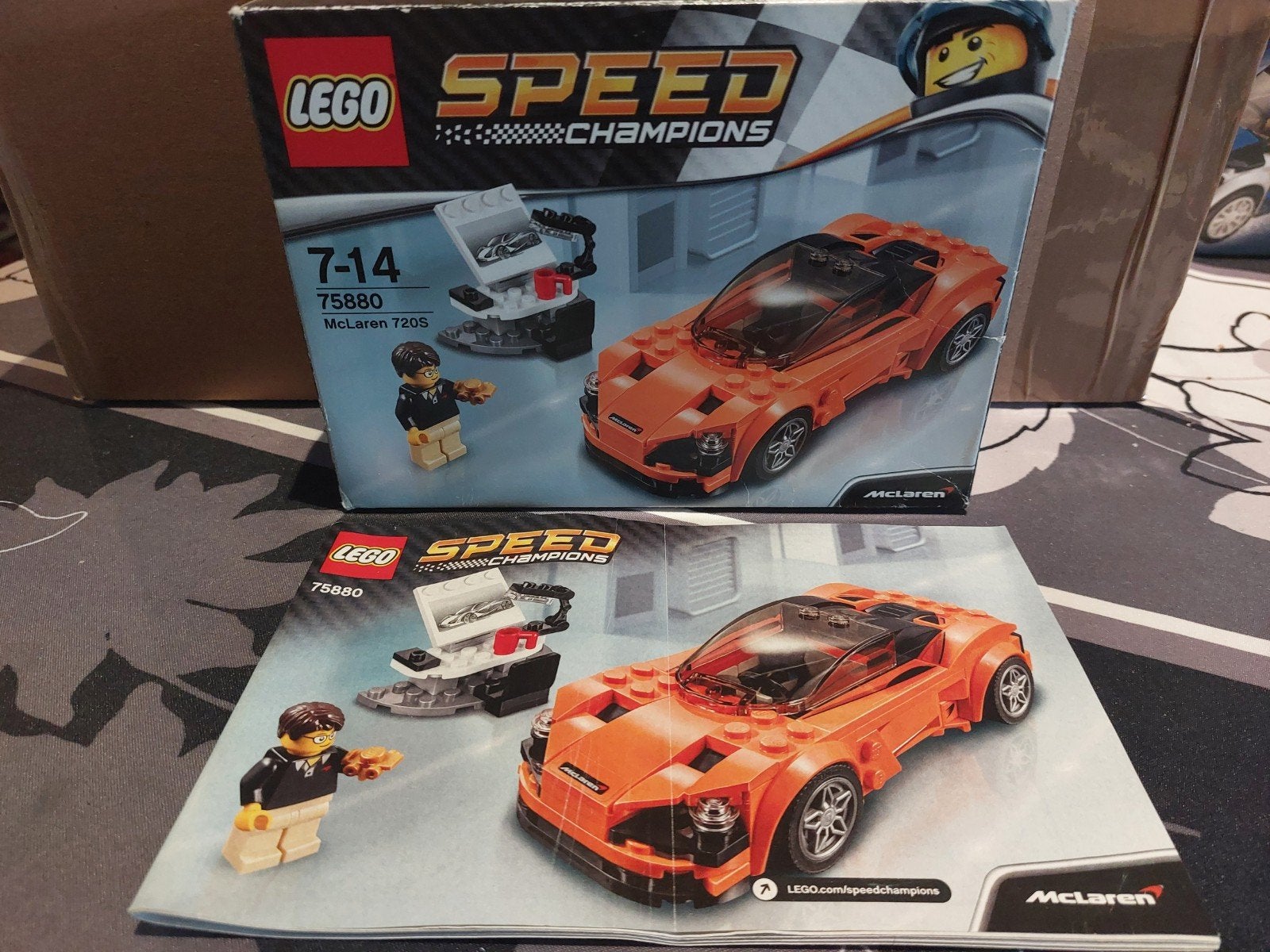 Lego 75880 McLaren 720S, Lego, Inclusief accessoires, Zo goed als nieuw, Complete set