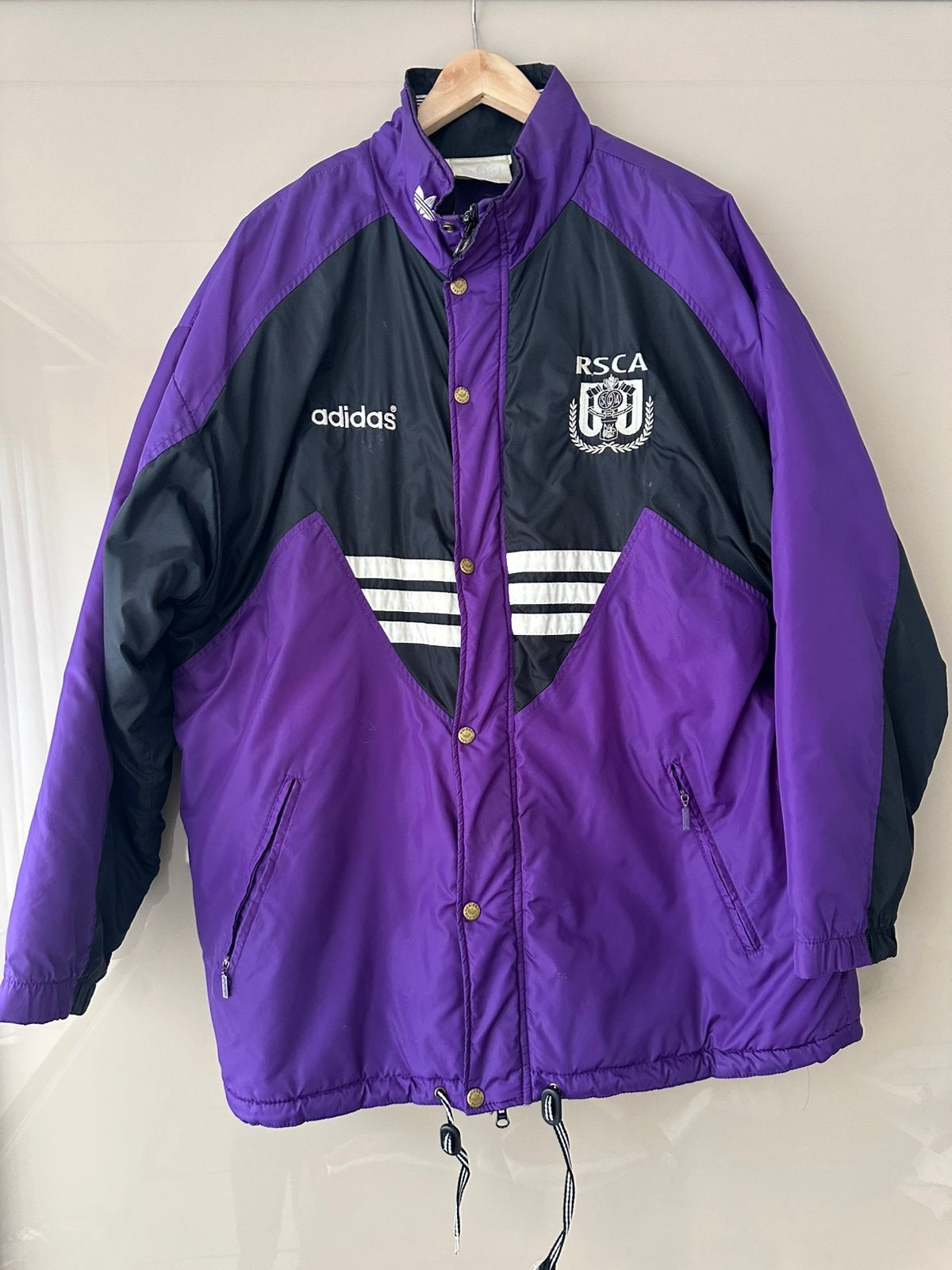 Vintage Jas RSCA Anderlecht 1994/1995 in perfecte staat, Sport en Fitness, Maat L, Ophalen of Verzenden, Zo goed als nieuw, Overige typen