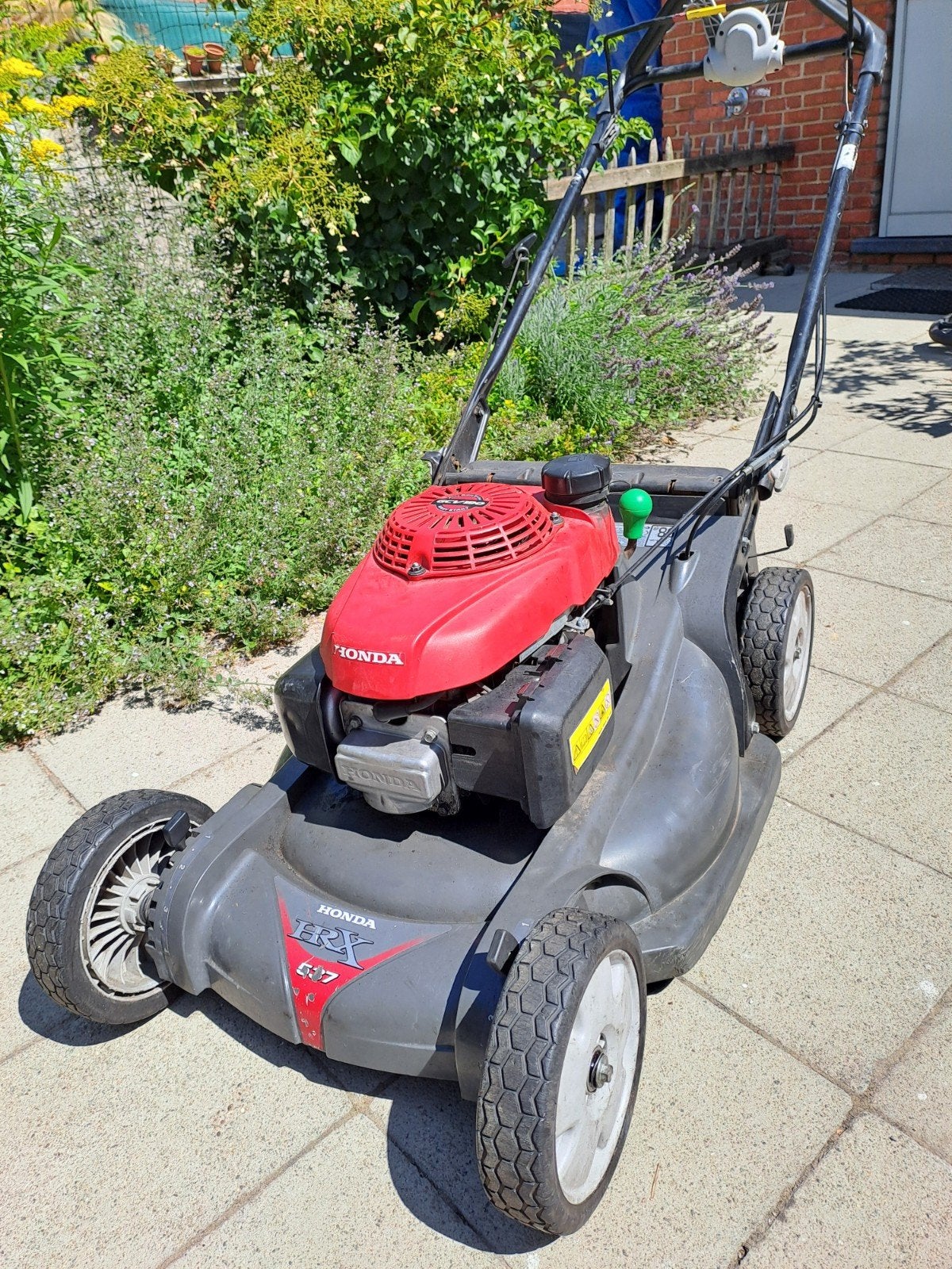 Honda grasmaaier HRX 537, Tuin en Terras, Grasmaaiers, Ophalen, Gebruikt, Benzine-grasmaaier, Honda