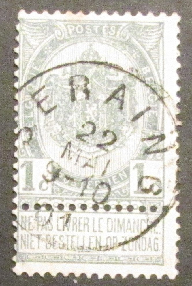 1 cent Léopold II de 1893 estampillé, Enlèvement ou Envoi, Affranchi, Timbre-poste, Autre