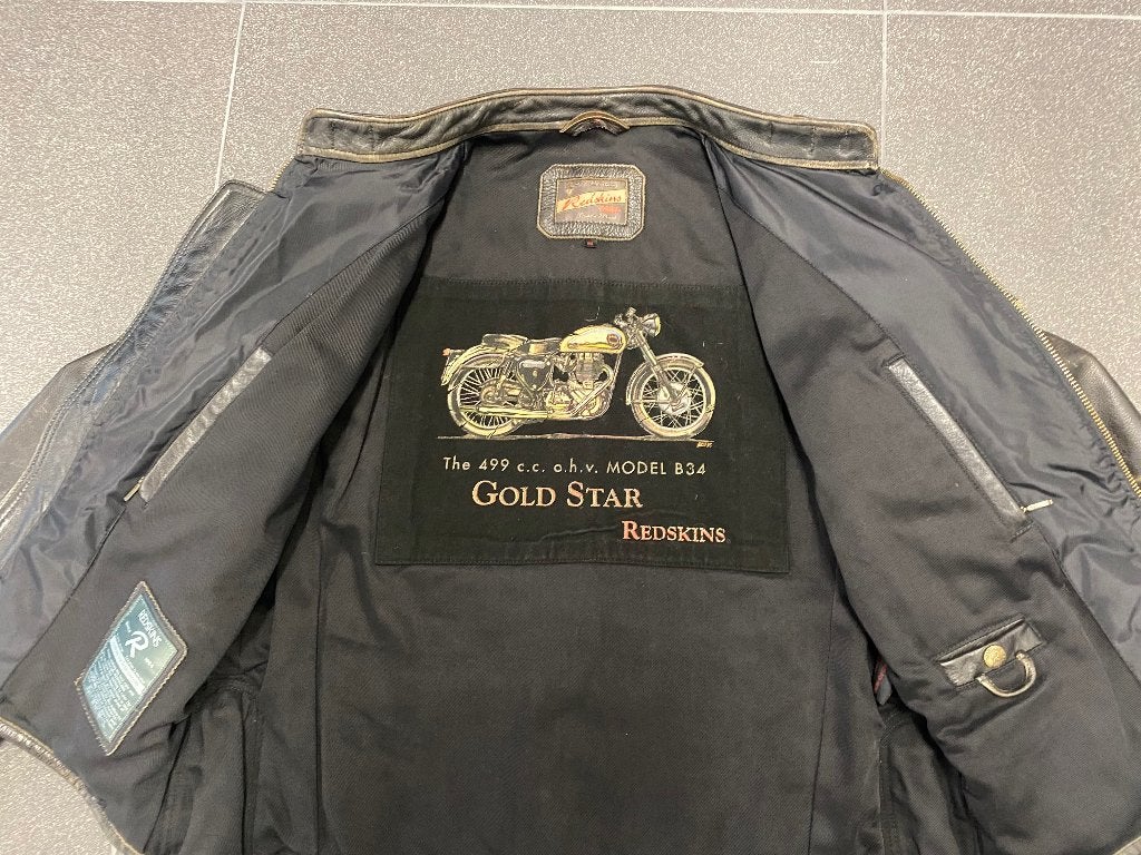 BSA Goldstar Motor Jas Vintage, Ophalen of Verzenden, Heren, Jas | leer