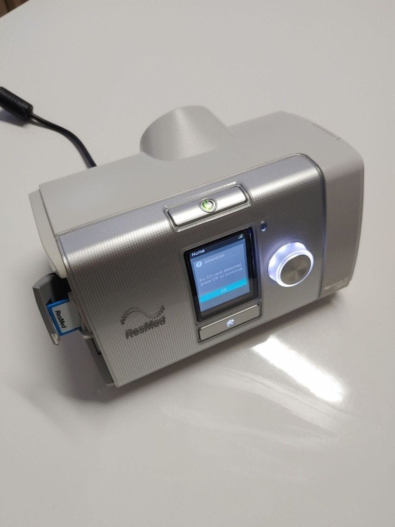 BiPAP ResMed AirCurve 10 VAuto – contrôlé, env. 3000 h, Divers, Enlèvement ou Envoi, Utilisé