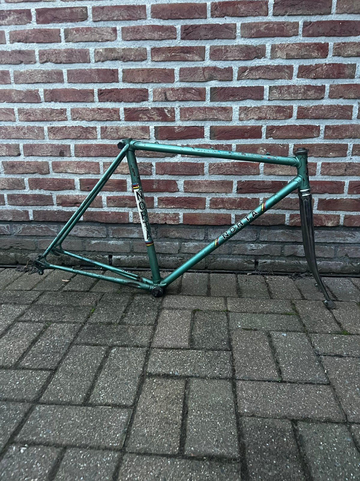 Retro Norta Frameset, Fietsen en Brommers, 28 inch, Gebruikt, Staal, Velgrem