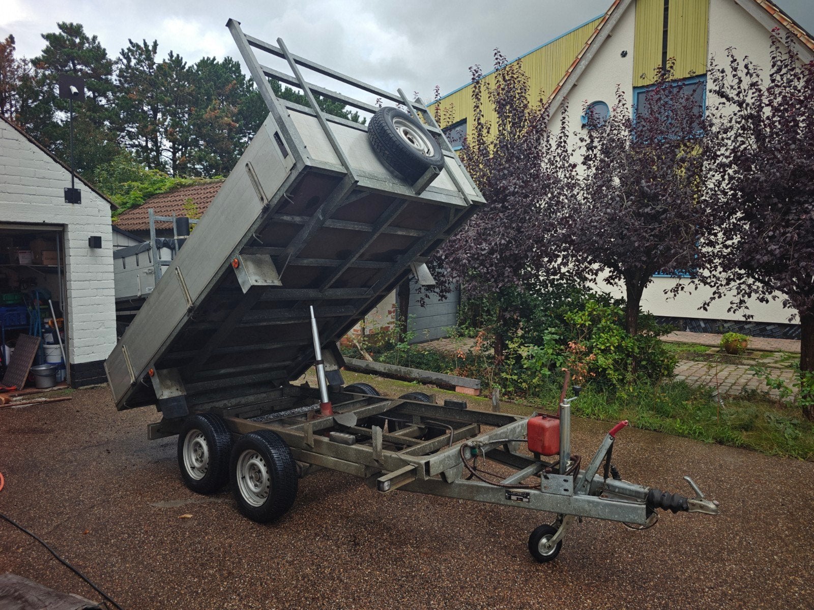 rw kip aanhangwagen, Ophalen, Gebruikt