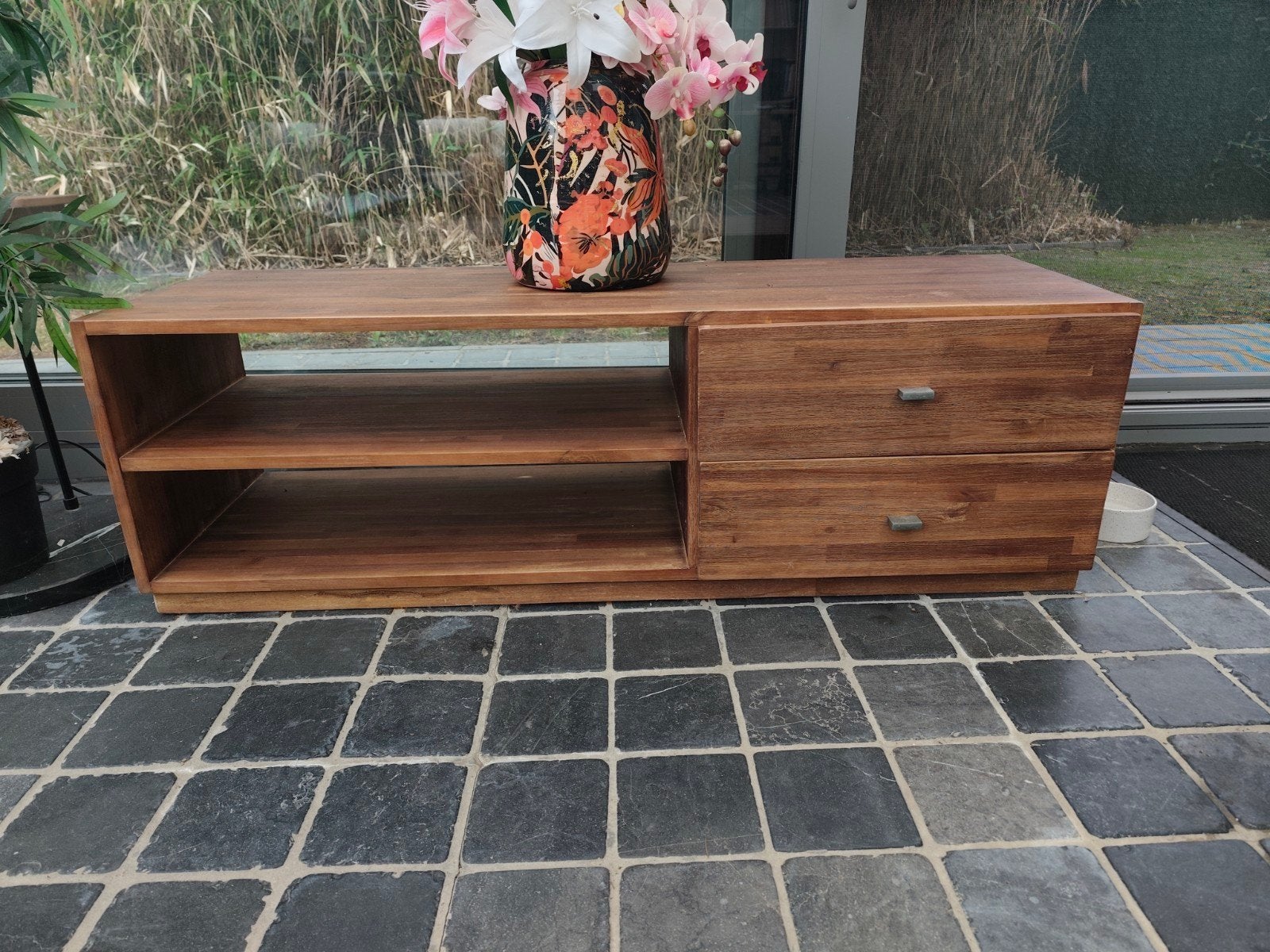 Tv meubel, massief hout, Ophalen