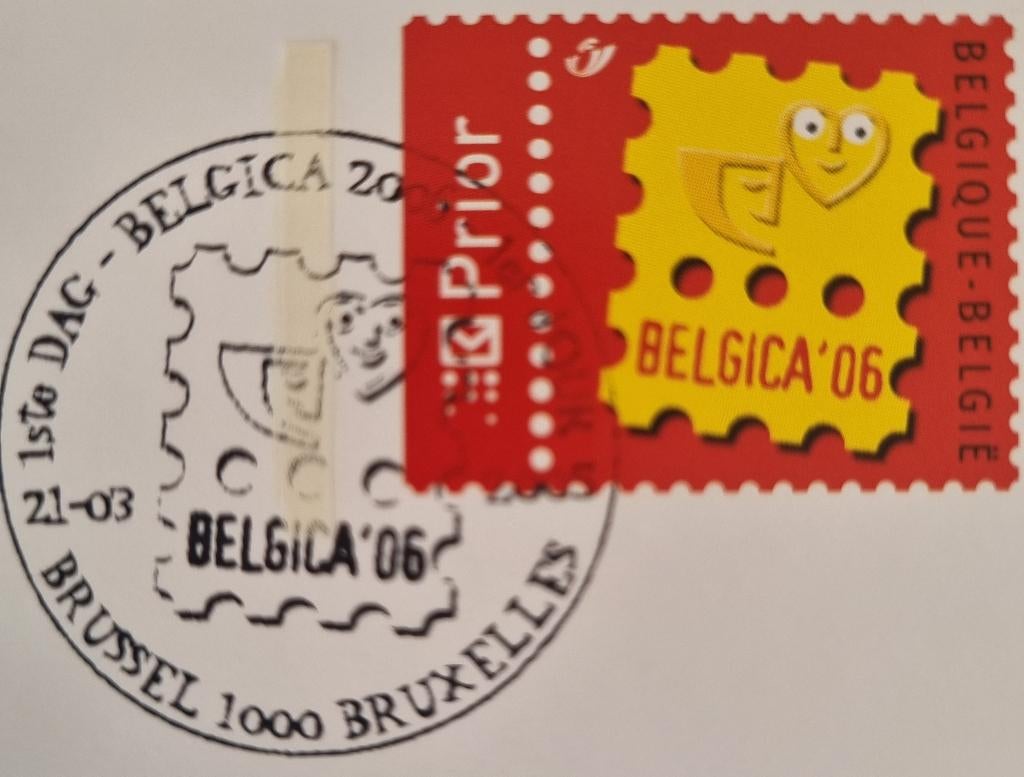 2 x Carte BK128 Belgica 2006, Envoi, 1980 à nos jours, Culture et Média