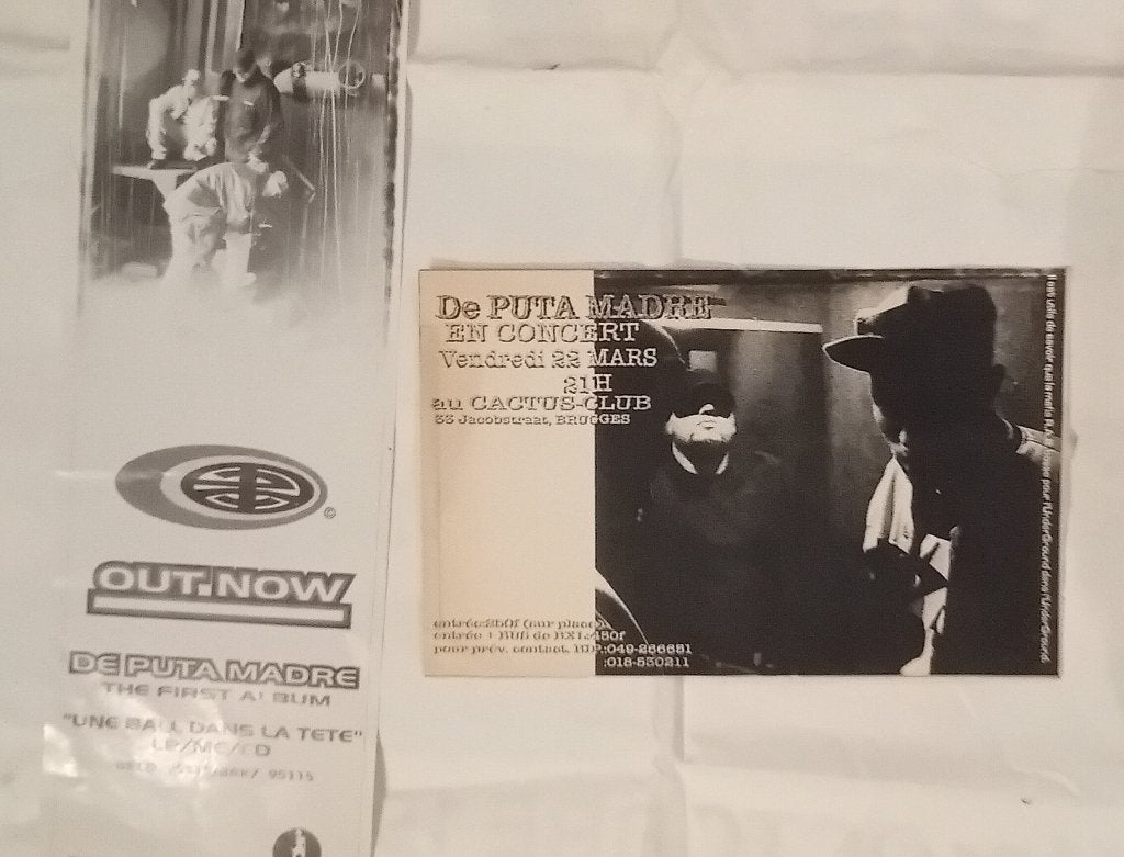Lot De Puta Madre PM ) flyers rap belge, Collections, Collections Autre, Enlèvement ou Envoi, Utilisé