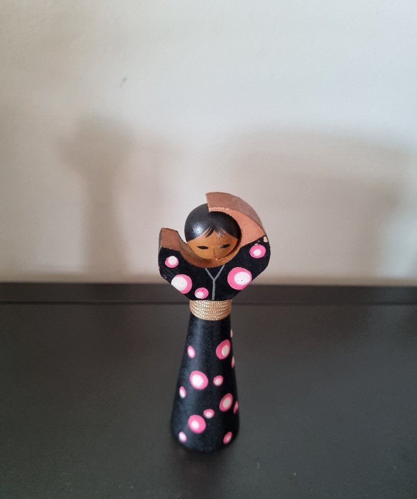 Joli Kokeshi rétro, Antiquités & Art, Art | Art non-occidental, Fait main, Japon, Bois, Multicolore