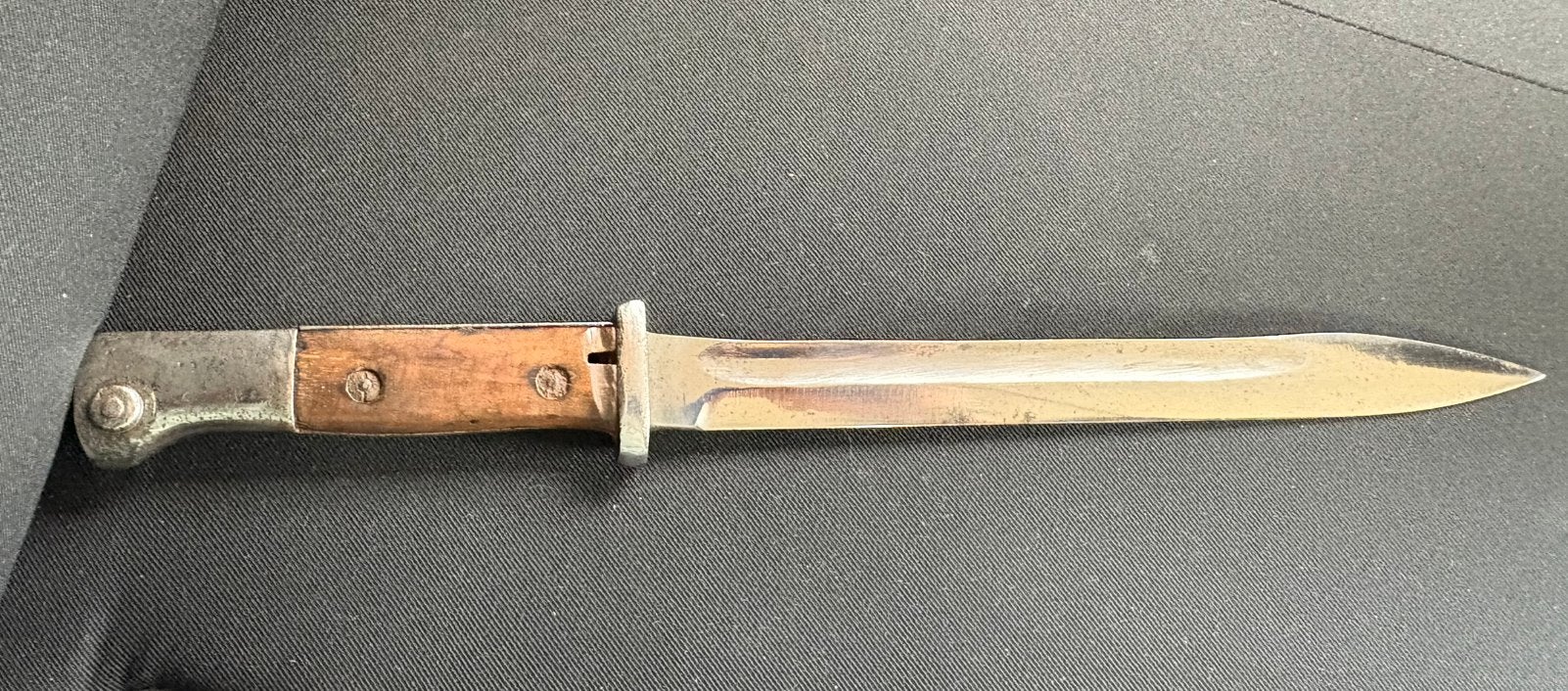 Duitse bajonet WWI Gottlieb Hammesfahr Solingen-Foche, Verzamelen, Ophalen of Verzenden, Landmacht, Mes of Dolk