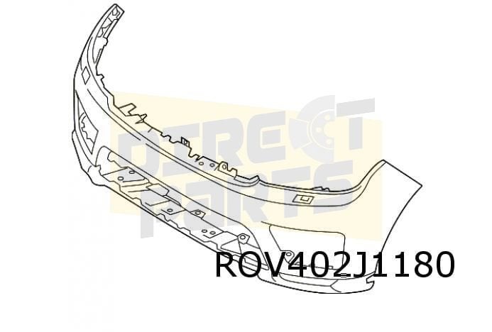 Range Rover Sport (10/17-) voorbumper (te spuiten) (bij pano, Autos : Pièces & Accessoires, Neuf, Land Rover, -, -