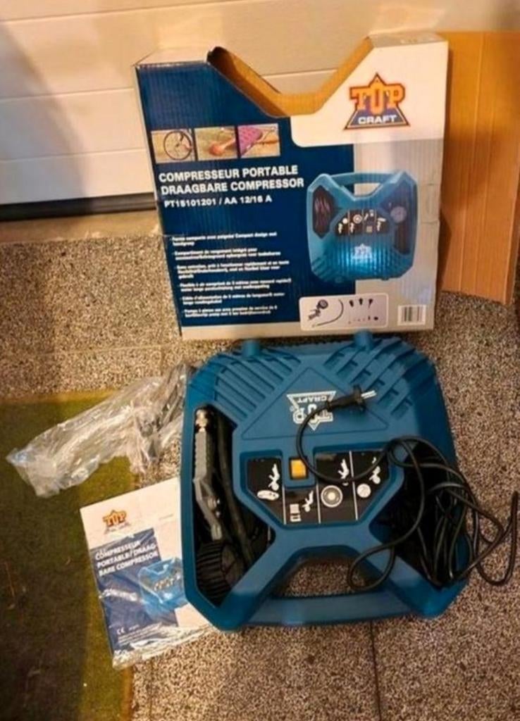 Draagbare compressor, Doe-het-zelf en Bouw, Compressors, Ophalen, Gebruikt