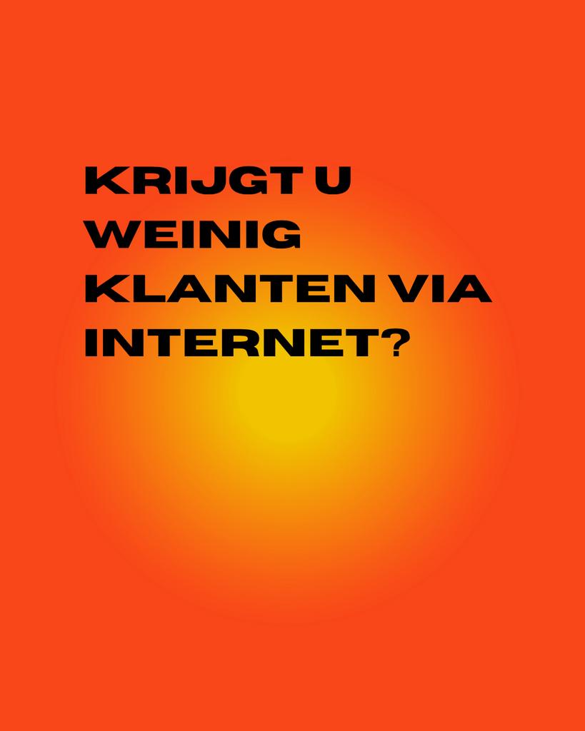 Weinig klanten via internet?