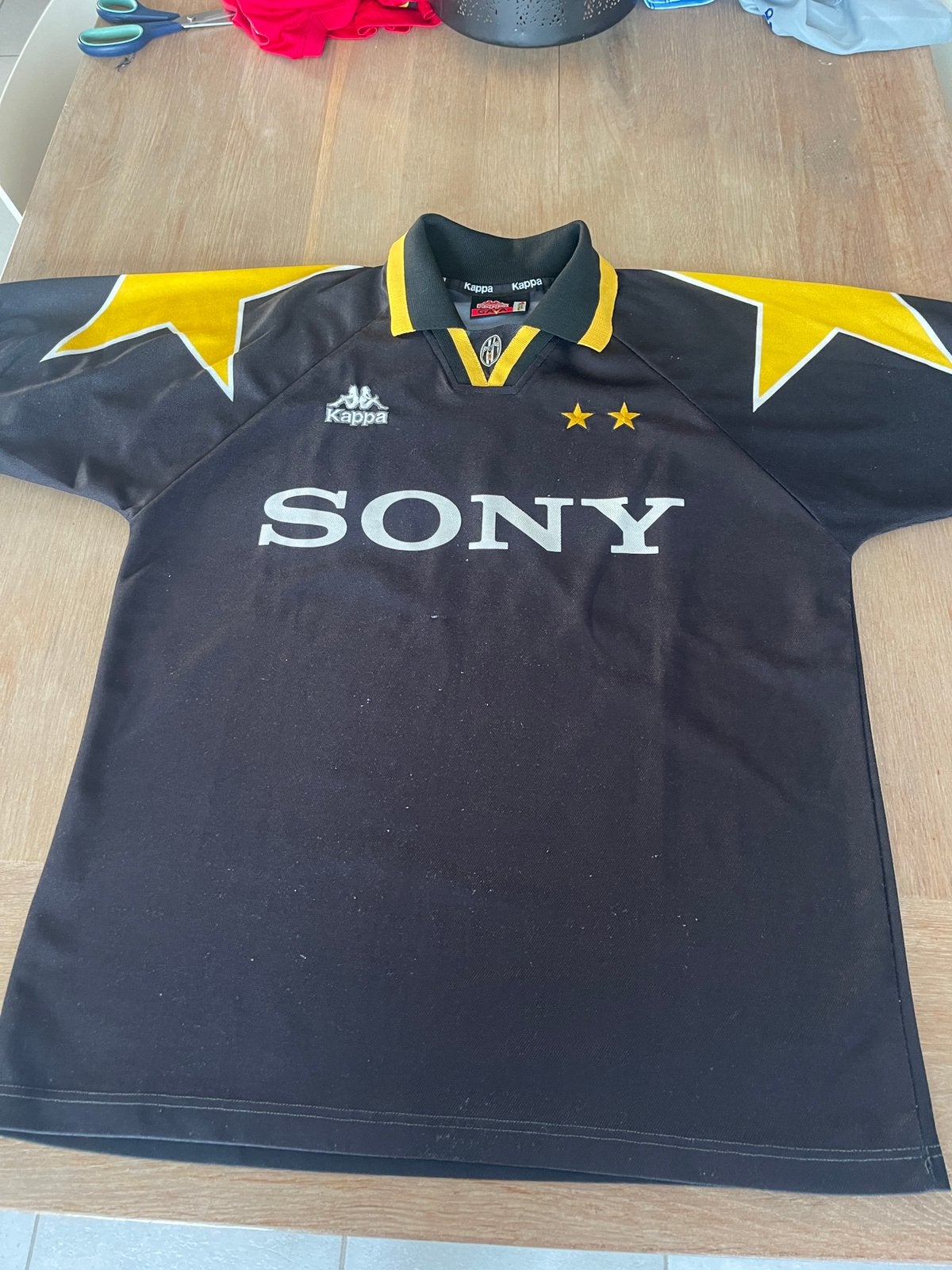 Origineel Vintage Juventus Uitshirt 1995-1996 - Kappa Gara, Sports & Fitness, Football, Taille L, Enlèvement, Comme neuf, Maillot