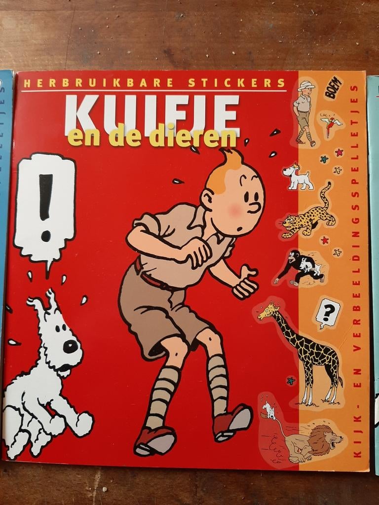 Kuifje 2 sticker boekjes herbruikbare stickers, Collections, Envoi