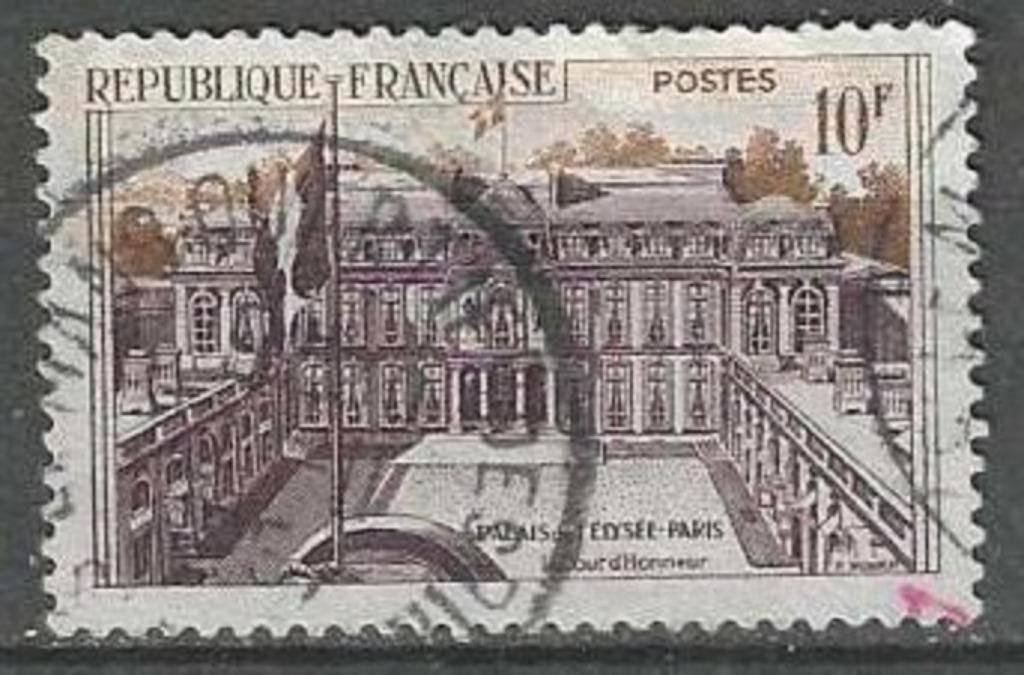 Frankrijk 1957 - Yvert 1126 - Het Elysee Paleis (ST), Verzenden, Gestempeld
