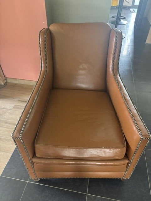 Fauteuil en cuir, 75 à 100 cm, Comme neuf, Enlèvement, 50 à 75 cm