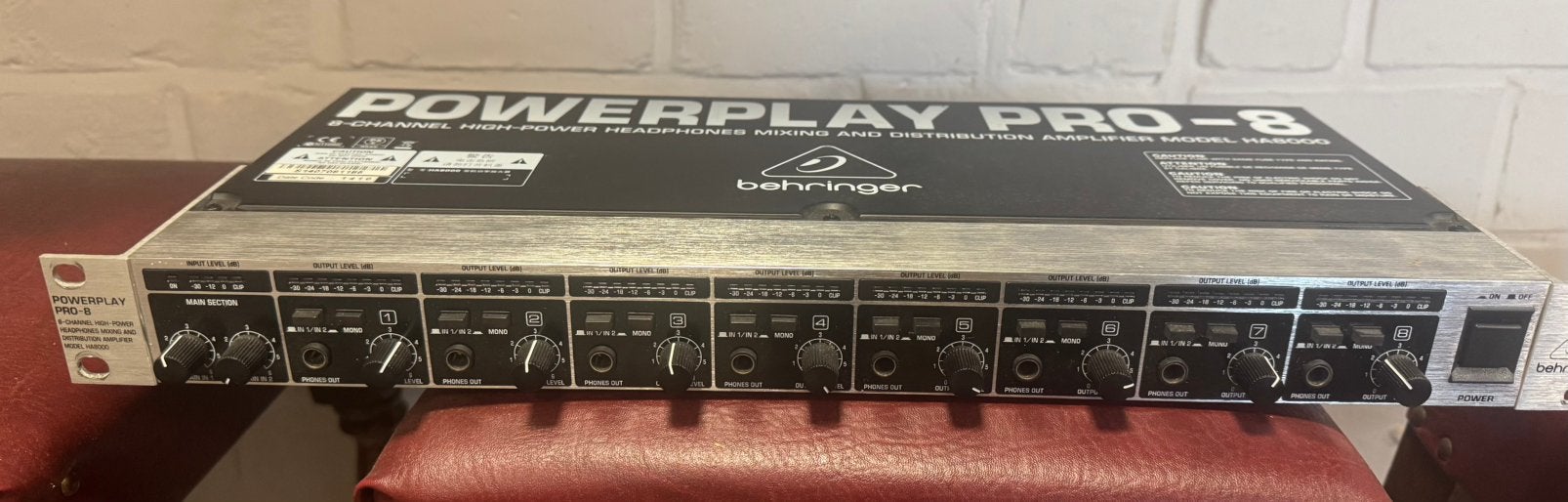 Behringer Powerplay Pro 8 koptelefoon mixer, Ophalen, Gebruikt