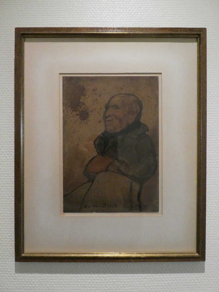 Aquarel van Marten Melsen, Sous verre, Enlèvement, Papier/carton, Aquarelle