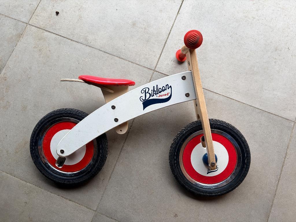 Loopfiets bikloon janod hout, Kinderen en Baby's, Ophalen, Zo goed als nieuw, Loopfiets