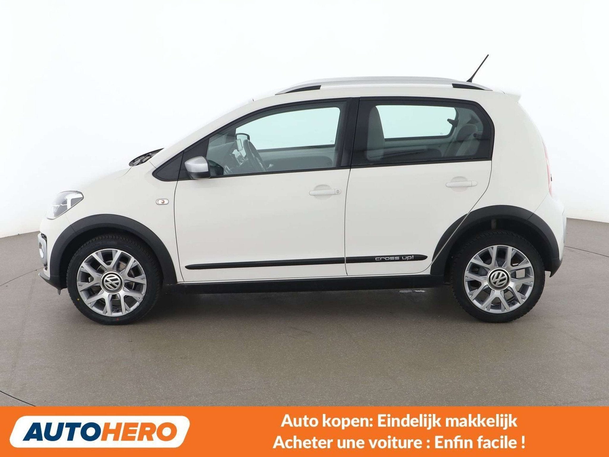 Volkswagen up! 1.0 Cross up! (bj 2015, automaat), Auto's, 4 zetels, Stof, Up!, Wit