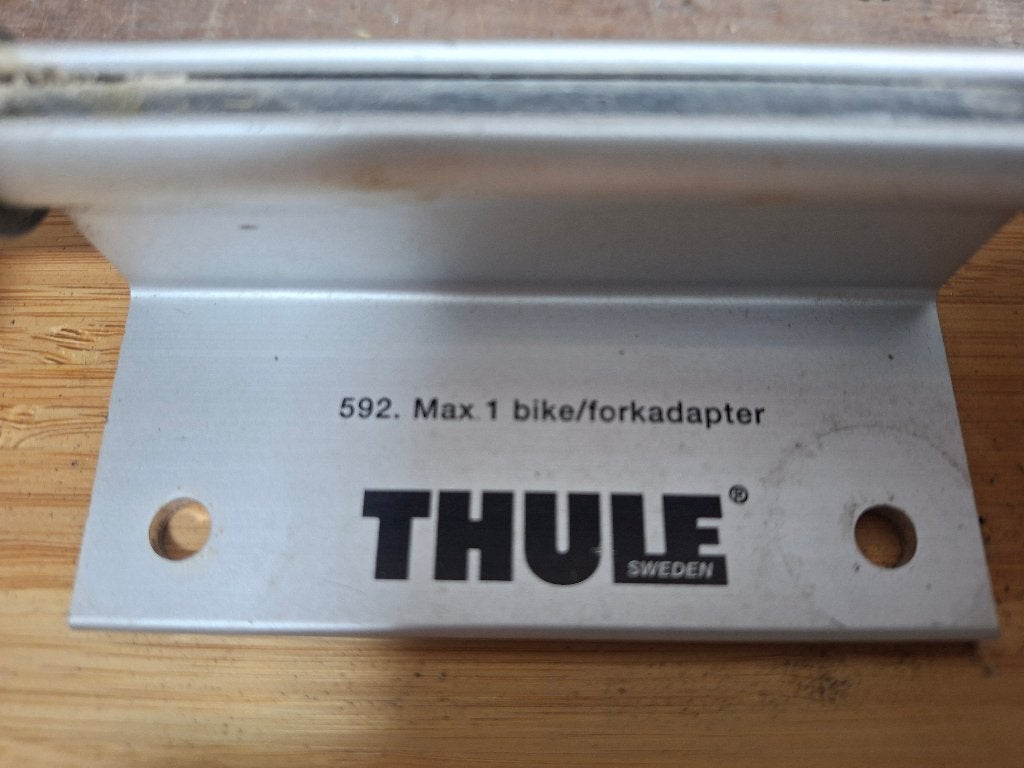 Thule 592 fietsendrager voor in de auto, Ophalen, 2 fietsen, Gebruikt
