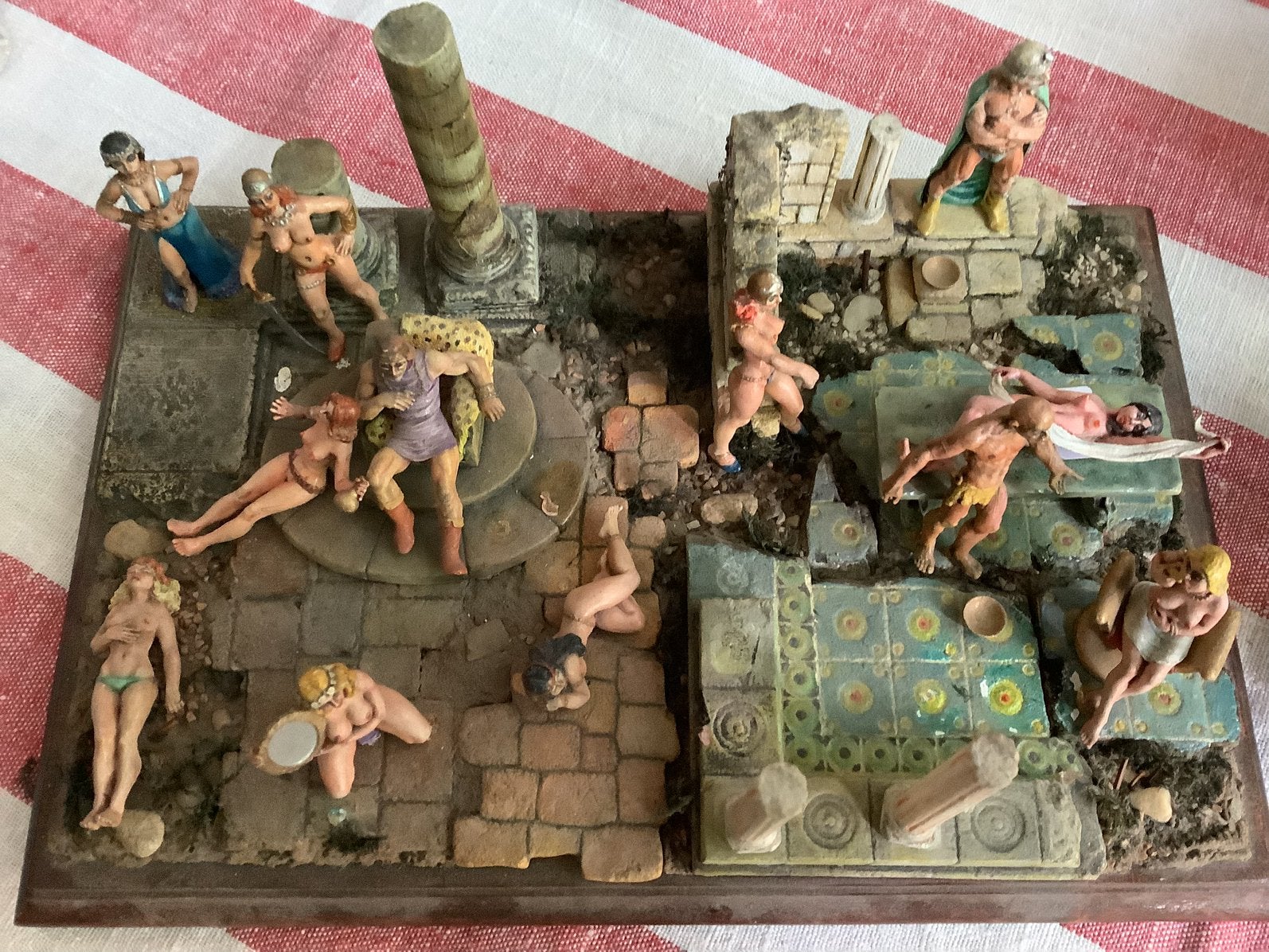 Romeins badhuis Diorama, Hobby en Vrije tijd, Ophalen, Gebruikt, Diorama