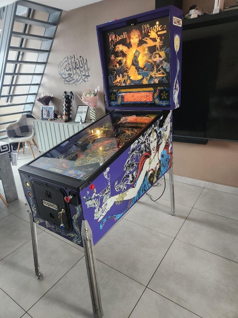 Flipper pinball magic capcom (restaurer , full led), Reconditionné, Enlèvement, À partir de 3 ans, 3 joueurs ou plus