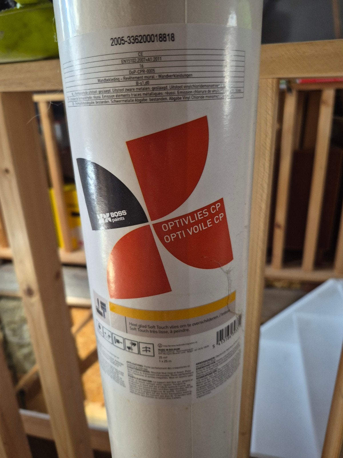 Nieuwe rol Boss Paints Optivlies CP vliesbehang (1 x 25m), Doe-het-zelf en Bouw, Ophalen