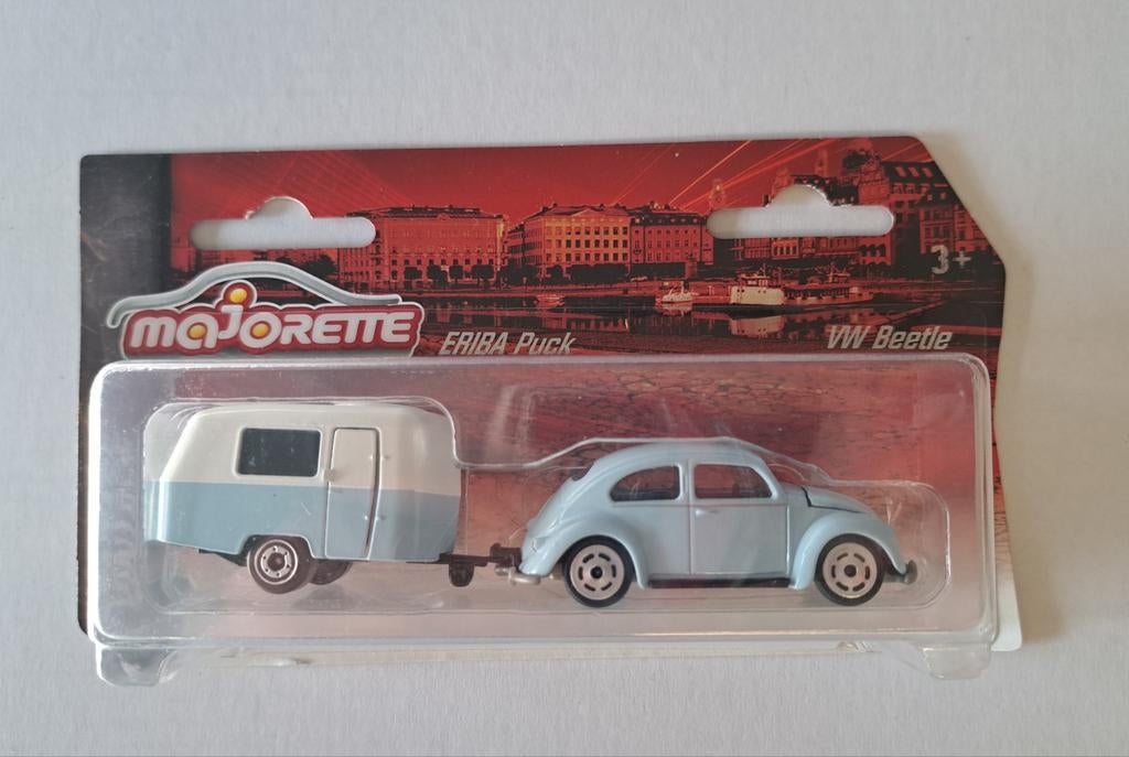 Vw beetle + remorque majorette, Ophalen of Verzenden, Nieuw, Auto