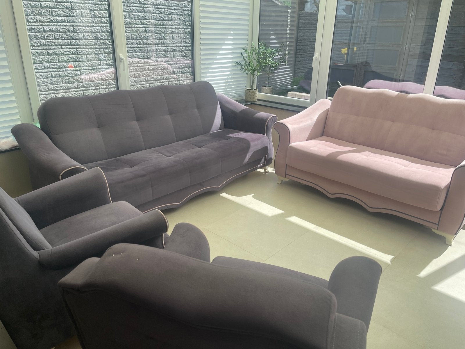 Canapé lits, Jardin & Terrasse, Enlèvement, Comme neuf, 2 places