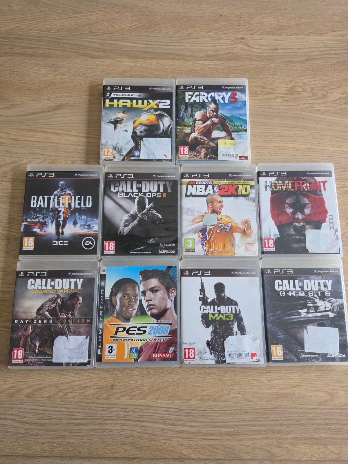 Lot 10 Jeux PS3 - Call of Duty, Far Cry, Battlefield, HAWX 2, Consoles de jeu & Jeux vidéo, Enlèvement ou Envoi