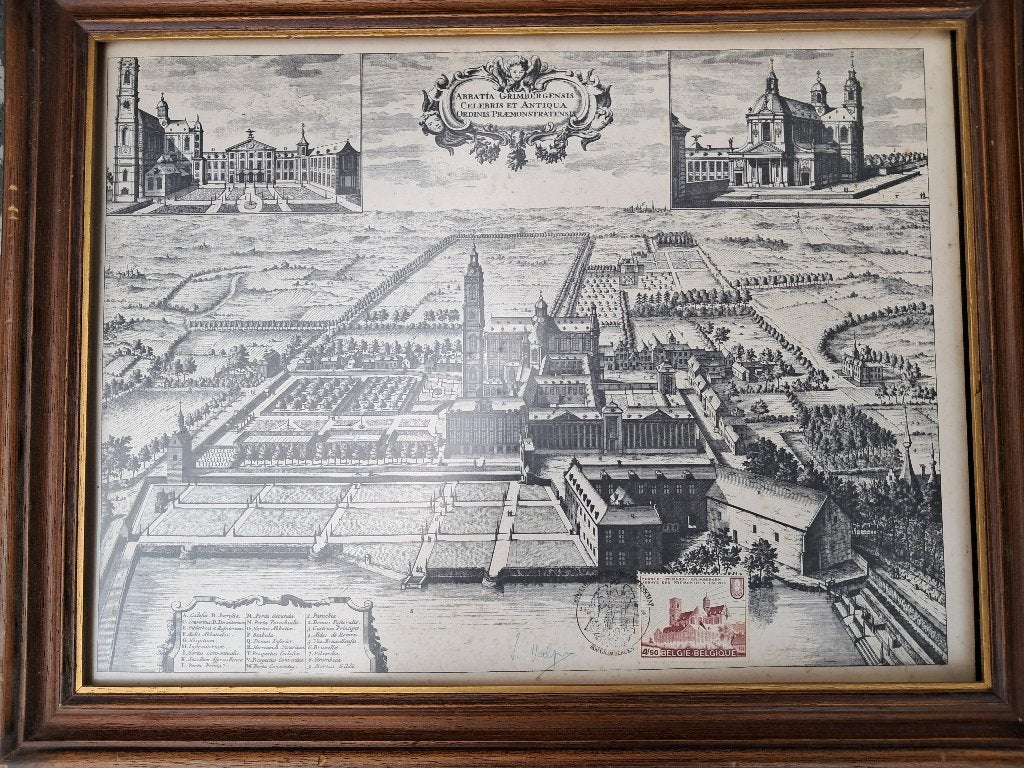 Grimbergen  postzegel 1978, Postzegels en Munten, Ophalen of Verzenden, Gestempeld, Plaats of Gebouw