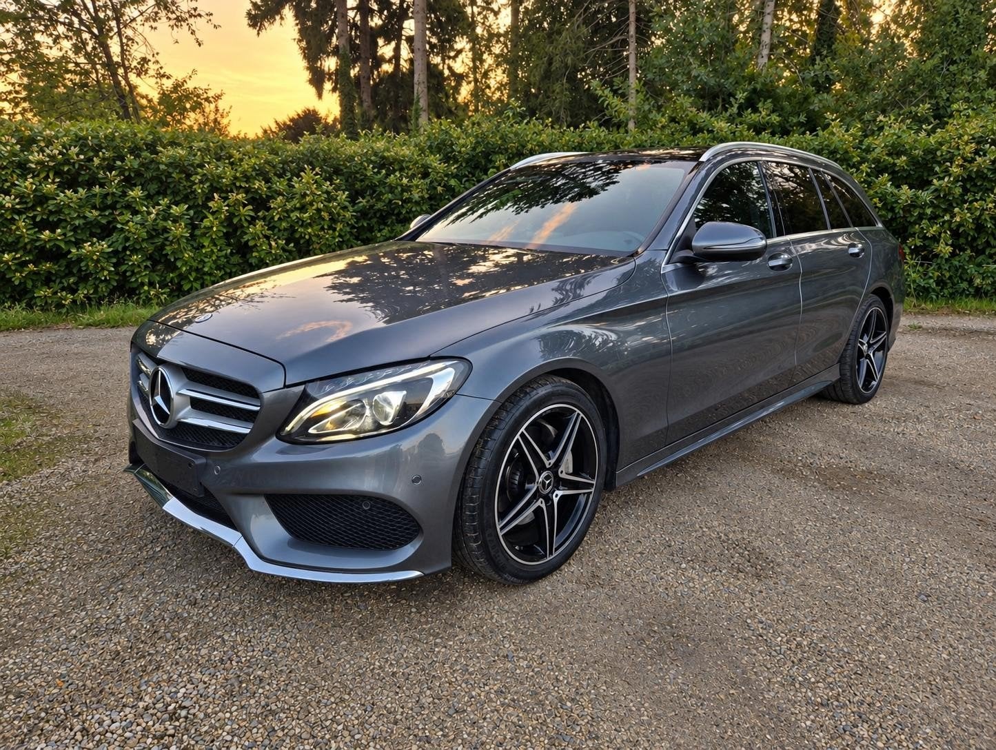 MERCEDES CLASSE C | 220d | AMG | FULL OPTIONS, Cuir, Argent ou Gris, Achat, 1800 kg