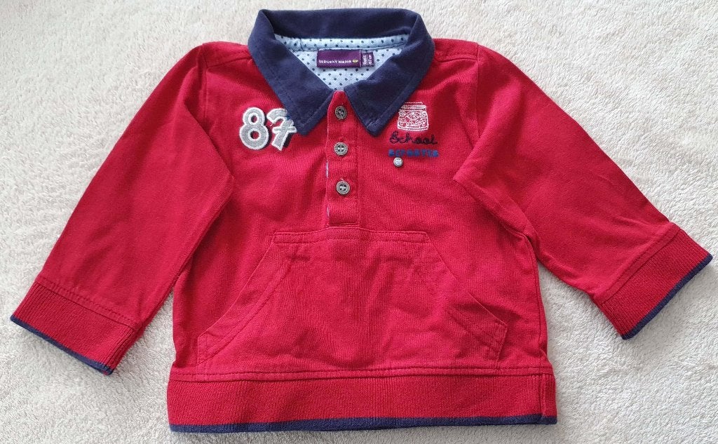 Polo bordeaux -T68- Sergent Major - NEUF, Neuf, Garçon, Sergent Major, Pull ou Veste