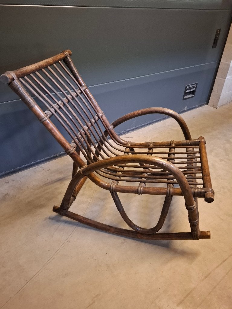 Rotan schommelstoel, Antiek en Kunst, Curiosa en Brocante, Ophalen