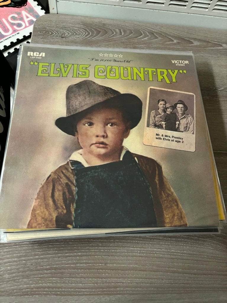 Elvis lp, Country, Duitse persing, orange label,, Cd's en Dvd's, Vinyl | Country en Western, LP, Ophalen of Verzenden, Zo goed als nieuw
