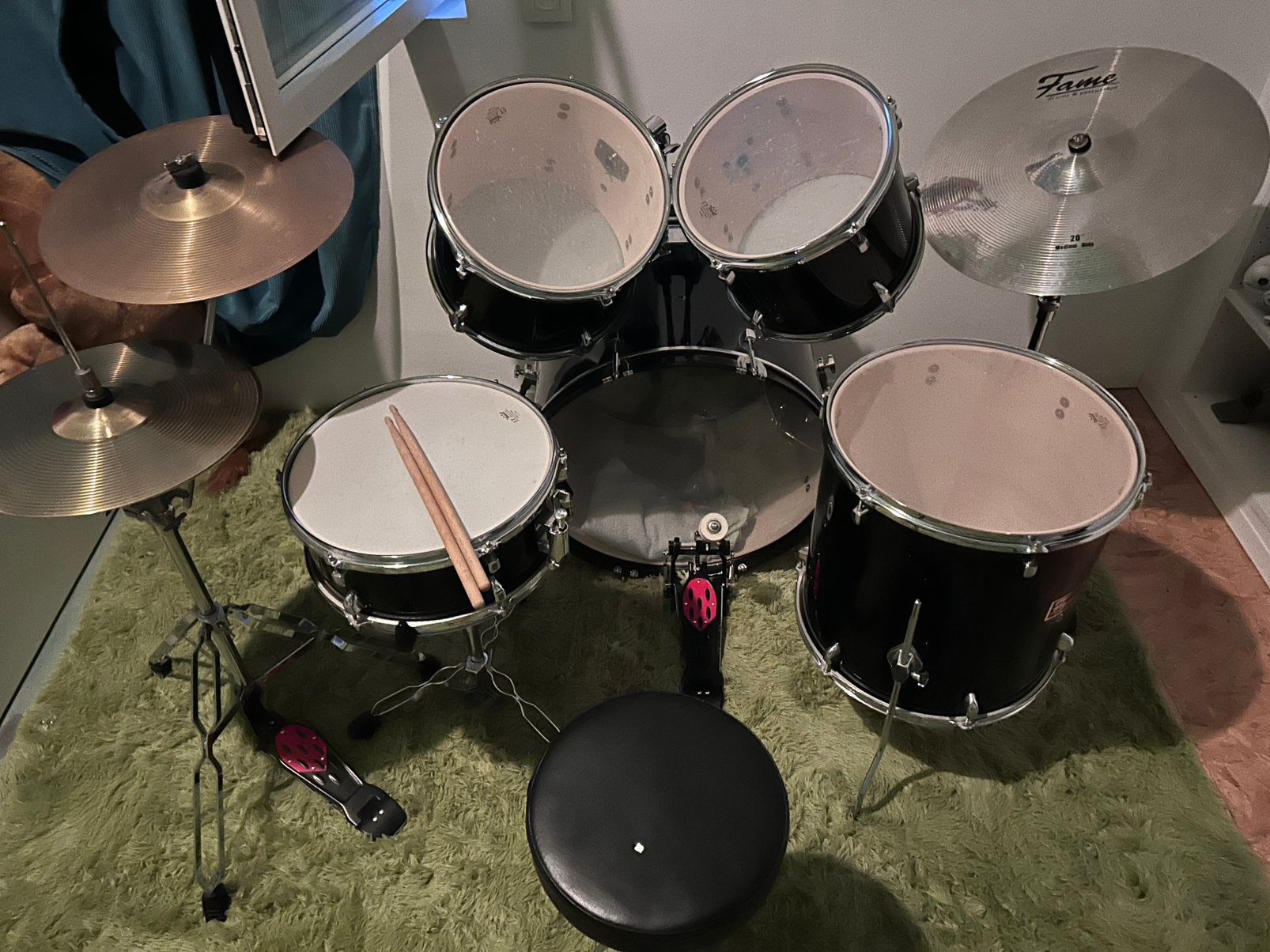Fame drumstel, Musique & Instruments, Batteries & Percussions, Enlèvement, Utilisé