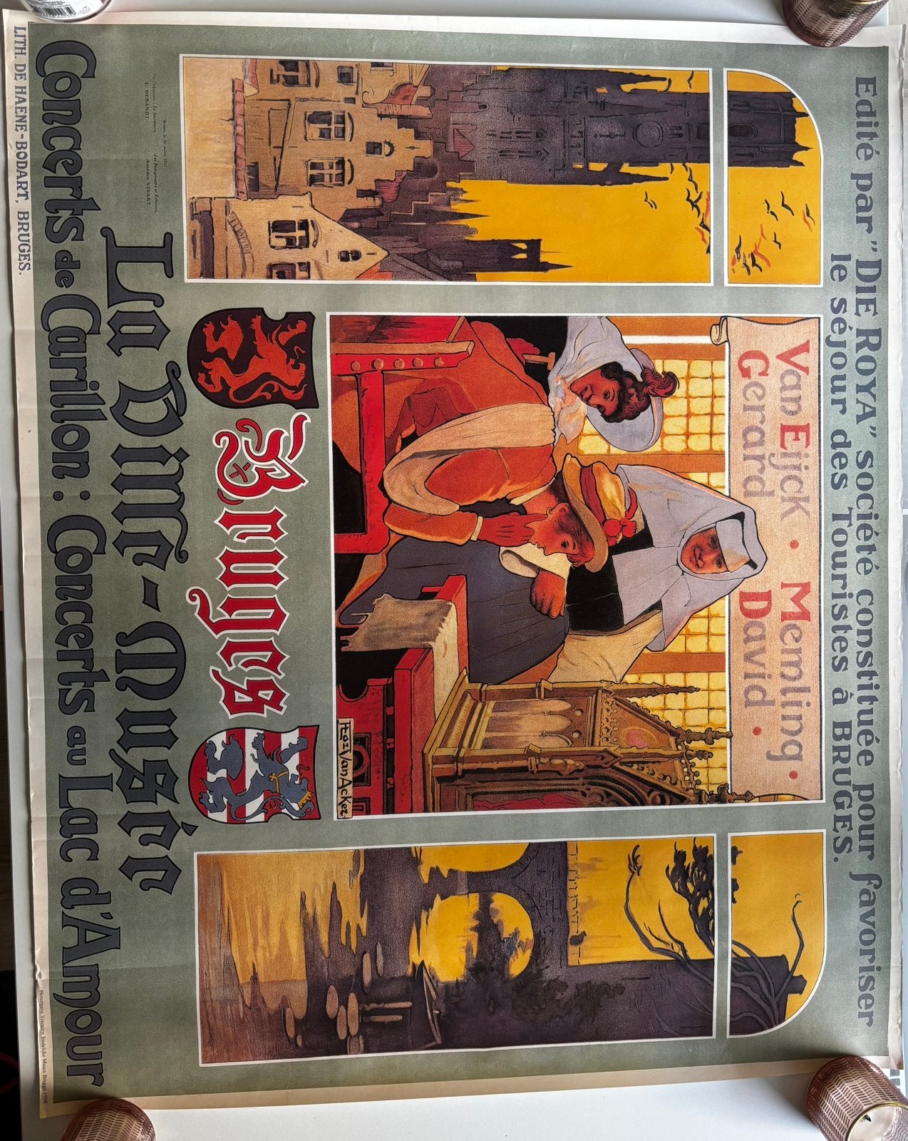 La Ville Musée - Flori Van Acker - Officiële heruitgave 1998, Collections, Posters & Affiches, Utilisé, Enlèvement ou Envoi