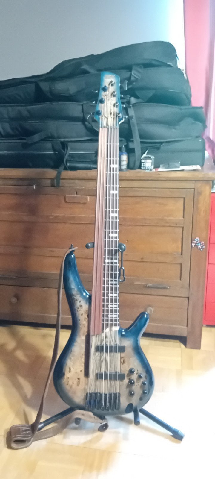 Ibanez SRAS7 comme neuve, Fretloos