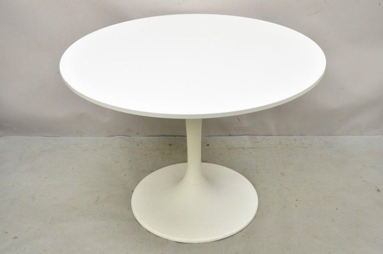 Table ronde blanche DOCKSTA Ikea, Rond, Nordique vintage, 50 à 100 cm, Enlèvement