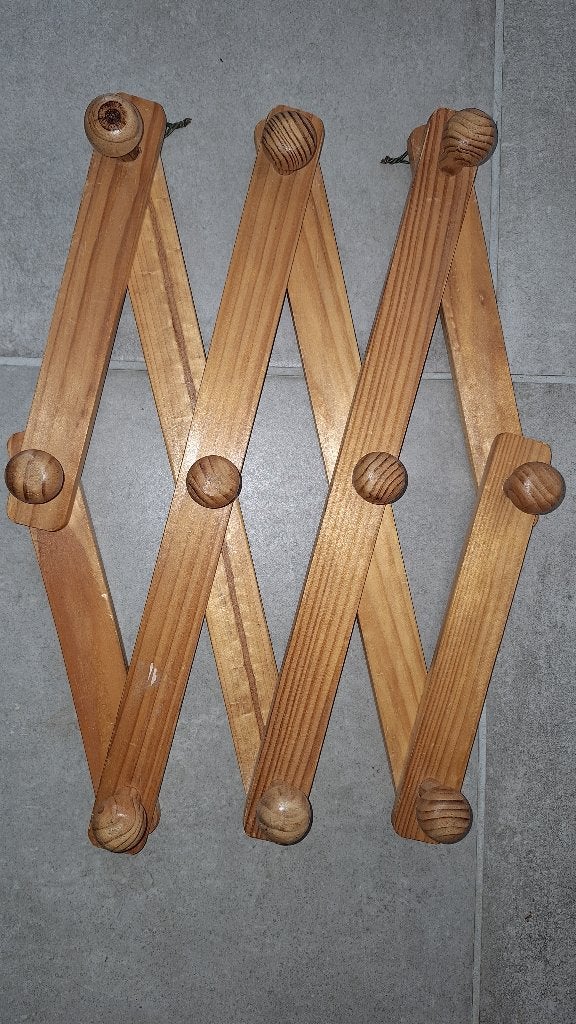 Kapstok in dennenhout, Ophalen of Verzenden, Gebruikt, Hout, Wandkapstok