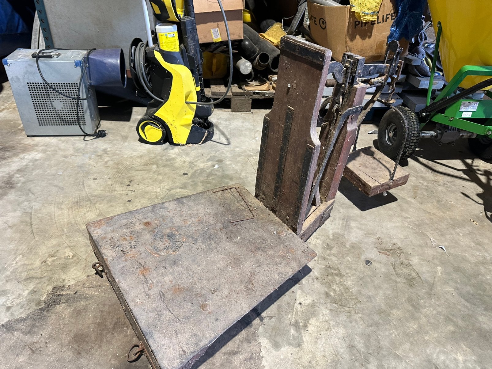 Bascule, Ophalen, Gebruikt, Vloerweegschaal, 100 tot 200 kg