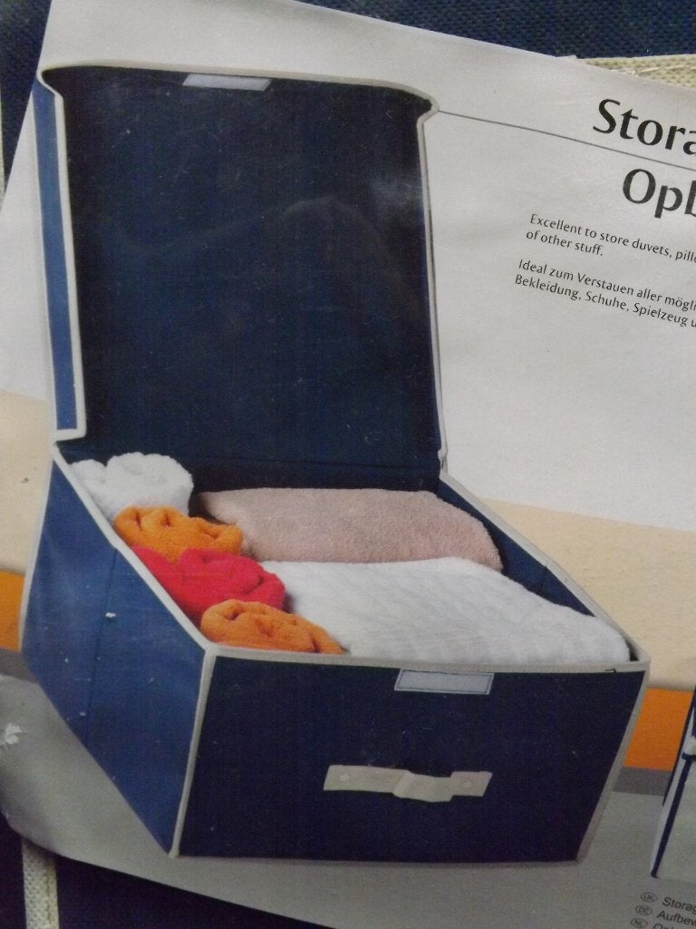 Box coffre rangement pliable en tissu Neuf, Ophalen of Verzenden, Nieuw, Blauw